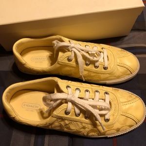 Coach Caley Style Lemon Color Sneakers